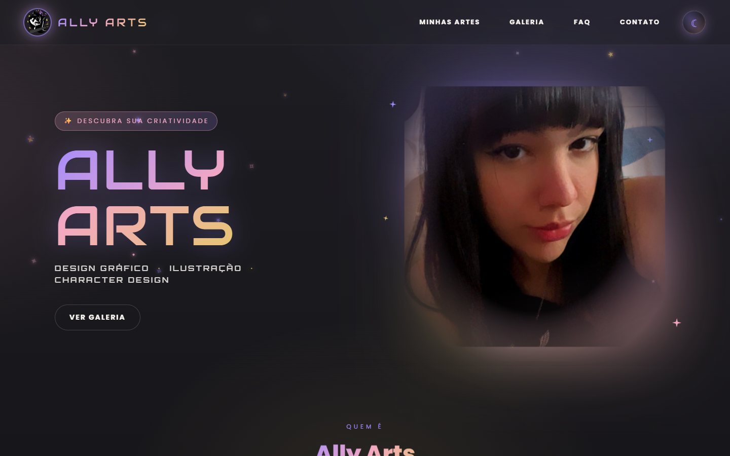 Site do Ally Arts
