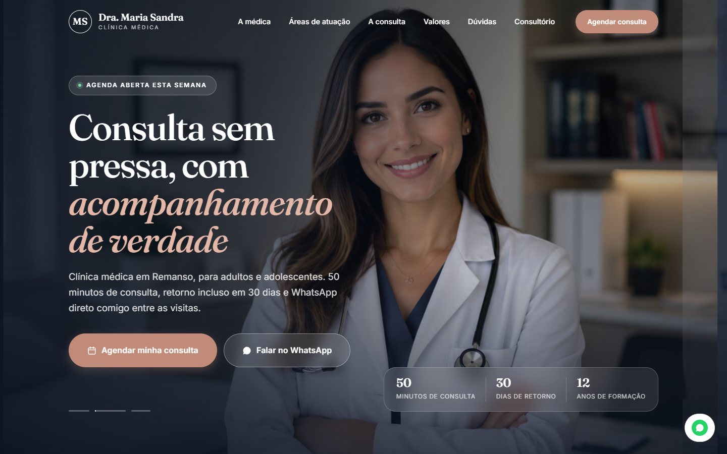 Site da Dra. Maria Sandra